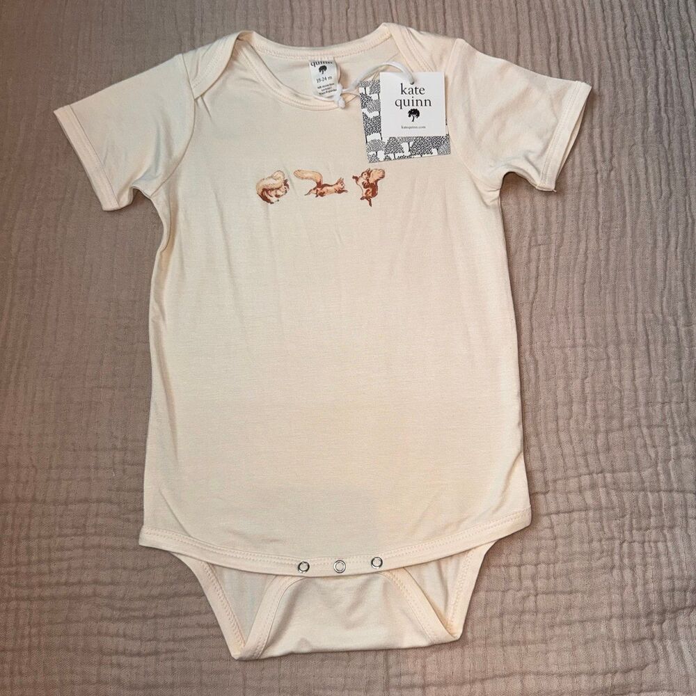 Kate Quinn Squirrel Bamboo Bodysuit 18-24m